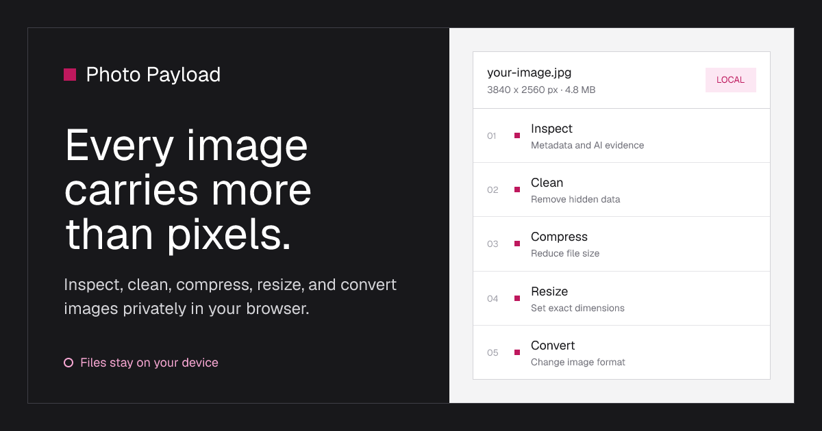 Convert Image Formats Online | Photo Payload